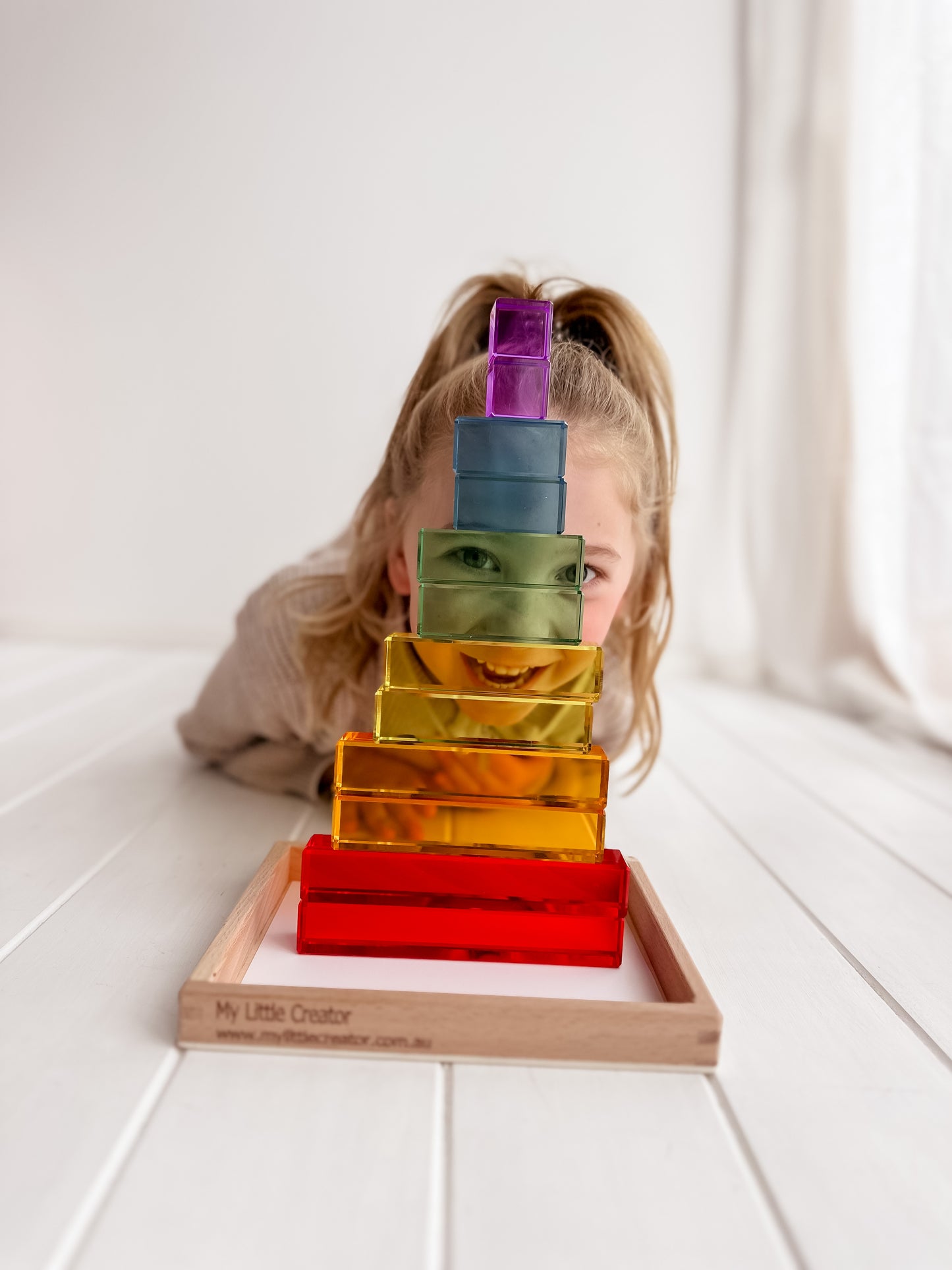 Exclusive Lucite Rainbow Stairs