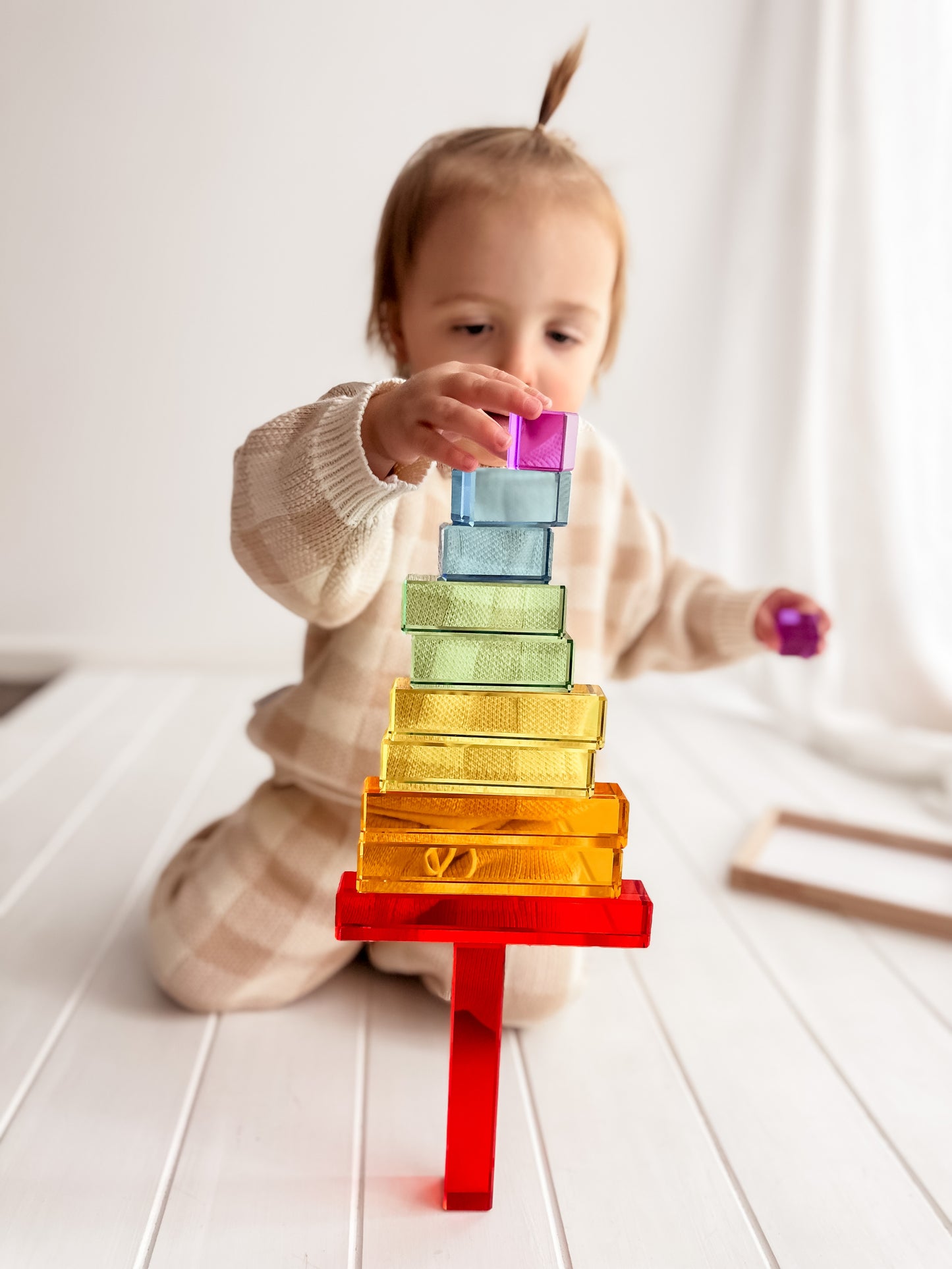 Exclusive Lucite Rainbow Stairs