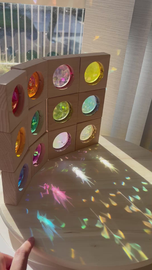 Jumbo Gem Blocks Bundle (Rainbow 6 pieces + Pastel 6 pieces)