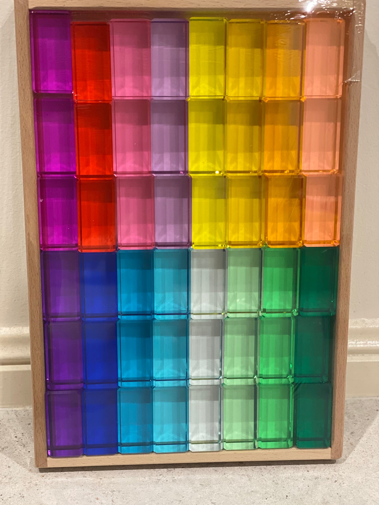 Lucite Bright Rectangle Blocks