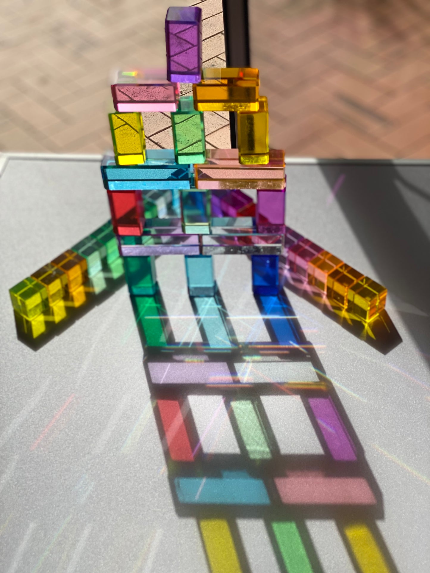 Exclusive Lucite Rainbow Pyramid