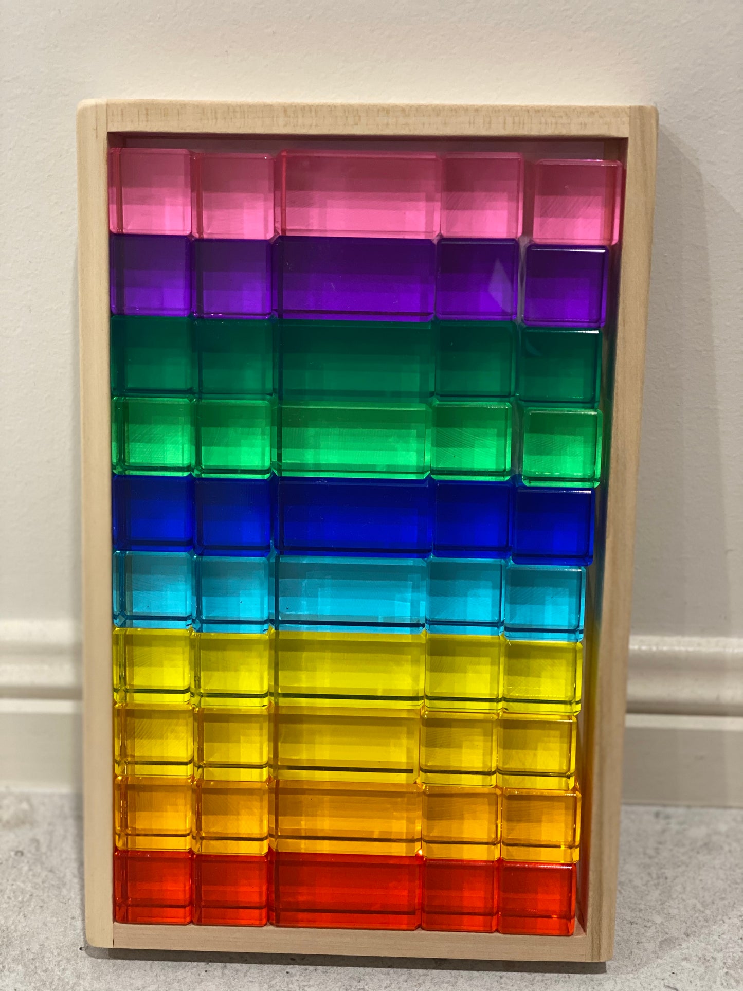 Lucite Bright Rectangle Blocks