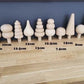 Rainbow forest wooden trees 10 pieces in a set