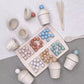 Seconds:Wooden Colour Sorting Cups with beads and tools