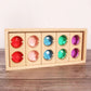 Gemstone wooden blocks