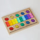 Lucite and gemstone blocks set (rainbow and pastel)