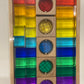 Lucite and gemstone blocks set (rainbow and pastel)