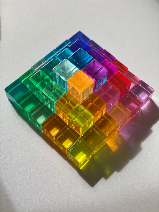 Exclusive Lucite Rainbow Pyramid