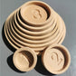 Solid beechwood counting nesting trays set
