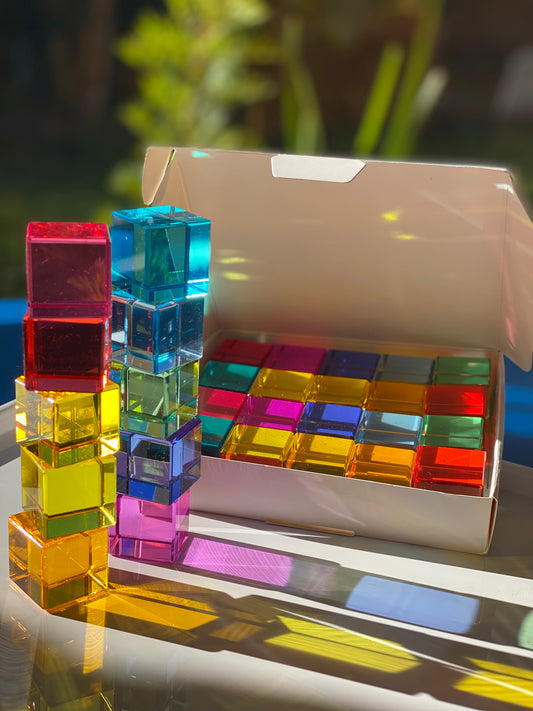 High Quality Lucite Bright Cubes and Blocks