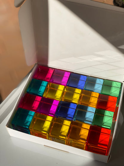 High Quality Lucite Bright Cubes and Blocks