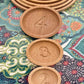 Solid beechwood counting nesting trays set