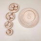 Solid beechwood counting nesting trays set